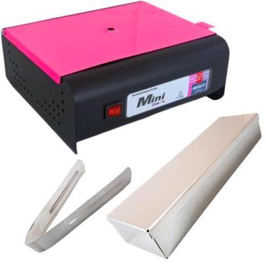 Imagem de Estufa Esterilizadora Mini Color's + Estojo Pegador Inox Salão de Bele