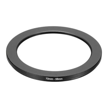 Imagem de PATIKIL Adaptador de anel descendente de 72 mm a 58 mm, anéis de filtro para lente de câmera filtros de anel de metal digital para lentes ND IR DSLR, preto