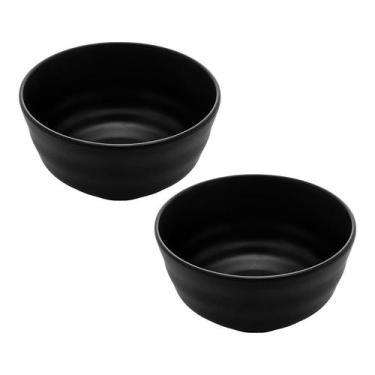 Imagem de Kit Conjunto 2 Tigelas Cumbucas Bowls Melamina Profissional Sopeira - 