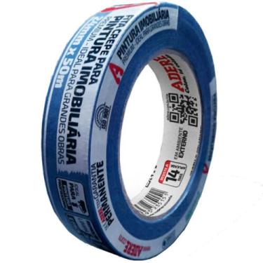 Imagem de Fita Crepe Azul 50m 24mm para Pintura Imobiliária - 00409104668 - ADER