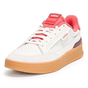 Imagem de adidas Tênis masculino Aspyre, Branco/vermelho brilhante/rubi aurora, 37