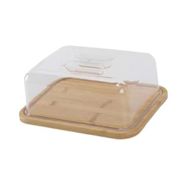 Imagem de Ｂｅｓｇａ Suporte para bolo, tábua de queijos com tampa transparente, tampa de acrílico inquebrável, prato para servir comida, manteigueira para sobremesa , M