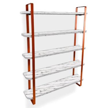 Imagem de Expositor De Esmalte Arusi Nicho Organizador 5 Prateleiras - Cobre/vulcano