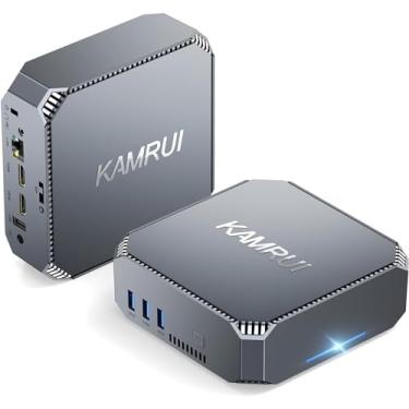 Imagem de KAMRUI Ak2 Plus N100 Mini Pc com Windows 11, 16 Gb Ddr4 Ram 512 Gb Ssd Mini Computadores Desktop, Suporta Monitores Duplos 4K para Escritório Escolar Em Casa