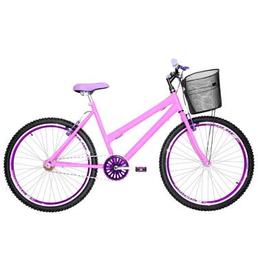 Imagem de Bicicleta Feminina Aro 26 Mtb Aero Cor Rosa E Violeta