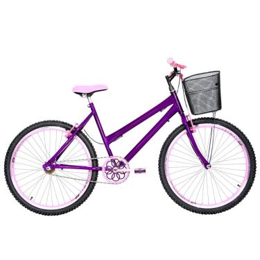 Imagem de Bicicleta Feminina Aro 26 Mtb Aero Cor Violeta E Rosa