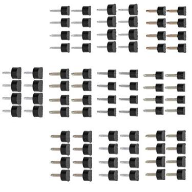 Imagem de Tampas de Ponta de Salto Alto Torneiras Reparo Tamanho Múltiplo, 80pcs TPU Iron Shoes Acessórios para Caminhada Confortável, Design Sem Deslizamento para Segurança, Substituição do Calcanhar Sapatos Femininos