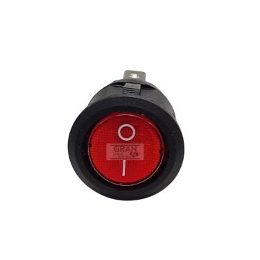 Imagem de Chave Gangorra Redonda Kcd1- 106 3t Vermelha Bivolt