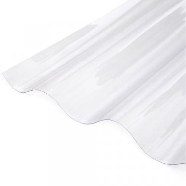 Imagem de Kit Com 10 Telhas Policarbonato 183cm X 110cm Onda Alta Transparente