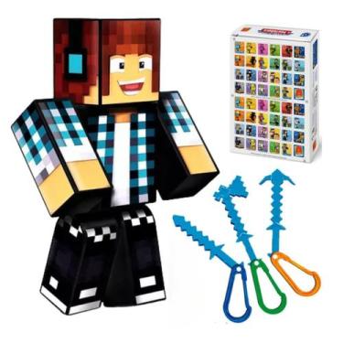 Imagem de Boneco 25cm Authentic Games+3 Ferramentas +Chaveiro +Memória - Algazar
