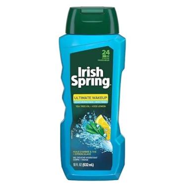 Imagem de Irish Spring Sabonete Líquido Facial E Corporal Ultimate Wake Up Tea Tree Para Homens, Hidratante Elimina Bactérias - 500 Ml