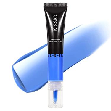 Imagem de KISSIO Pigmento Para Mistura De Base, Azul, Corretor Cor Base Maquiagem, Suave E Leve, Mistura-Se Facilmente Com Quente A Frio, Livre Crueldade, 0,67 Oz.