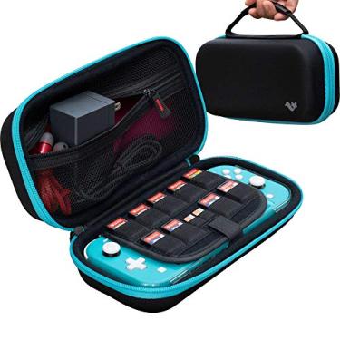 Imagem de ButterFox Estojo De Transporte Extra Grande Para Nintendo Switch Lite, Compatível Com Carregador, Jetech Protective E A Maioria Dos Grips, Armazenamento Acessórios Jogos (Azul Turquesa/Preto)