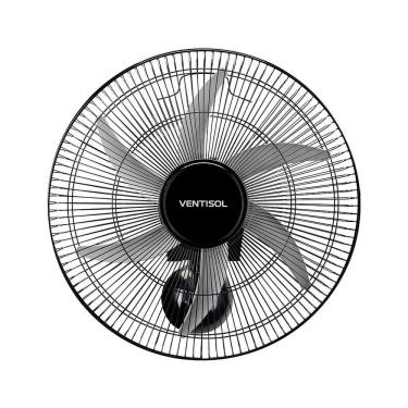Imagem de Ventilador Steel Oscilante Parede 50cm Ch Hh Ventisol Preto 220V