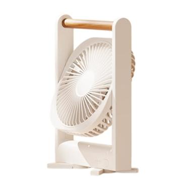 Imagem de Ventilador portátil, ventilador de mesa, Pequeno fã pessoal tranquilo com 4 velocidades, Circulador de ar ajustável de 360 ​​graus com fluxo de ar poderoso, acessórios para cubículos para resfriamento