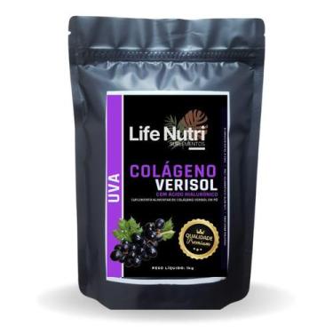 Imagem de Colágeno Verisol + Ácido Hialurônico sabor MORANGO Life Nutri - Life N
