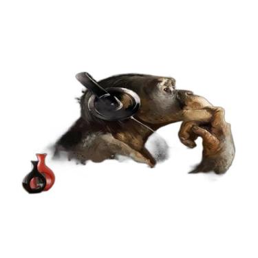 Imagem de Papel De Parede 3D Musica Macaco Musica Fone 3,5M Mus116 - Você Decora