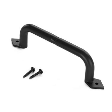 Imagem de Ｂｅｓｇａ Puxador de porta de celeiro deslizante, puxador de porta de celeiro, design vintage, rústico, ferragens para portas de armário, portão, cerca