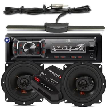 Imagem de Kit Som Automotivo Aparelho Som Jbl Bluetooth Usb + Alto Falante + Mod