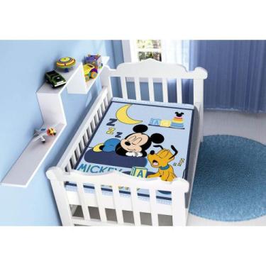 Imagem de Cobertor Antialérgico Raschel Disney Mickey Sonhando Azul - Jolitex