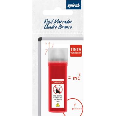 Imagem de Refil de tinta para pincel quadro branco 3,0mm Vermelho G206T Spiral