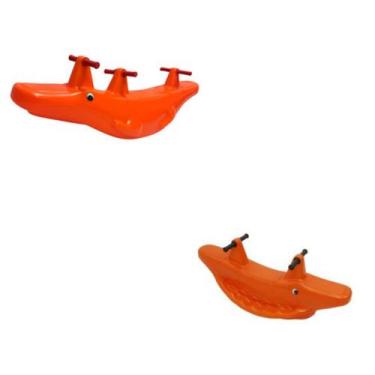 Imagem de Gangorra Jacaré e Crocodilo para 2 Crianças  Ideal para Creches e Play