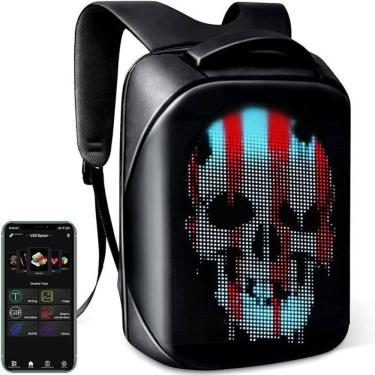 Imagem de Mochila Loy Pro 3 Display Led Controla Via App - Preto