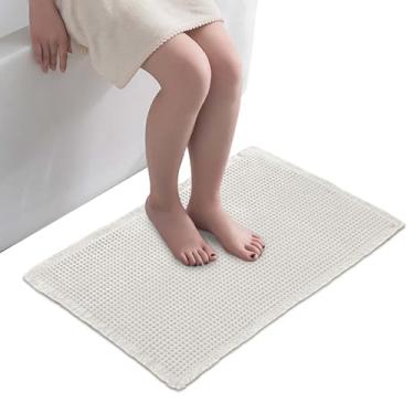 Imagem de Tapete de Banho | Tapete De Banheiro Antiderrapante Para Chuveiro | Tapete Rápido Secagem Malha Lavável Máquina Super Absorvente Decoração Casa Hotel Apartamento Cozinha Casa de Campo Banheiro