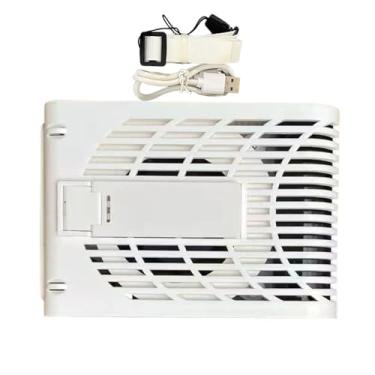 Imagem de Ventilador De Clipe Para Camisa | Ventilador Portátil Para Cintura A Bateria Recarregável - Acessório De Camping Com 3 Velocidades Arrefecimento Pessoal Usável Em Viagens Desporto Obra Quintal
