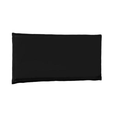 Imagem de Painel de Cama 90cm Luna Suede Preto - Lucadi Home
