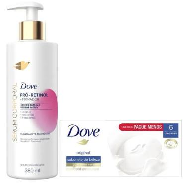 Imagem de Kit Dove Sérum Corporal Pró-Retinol 380ml + Sabonete Barra Original 90