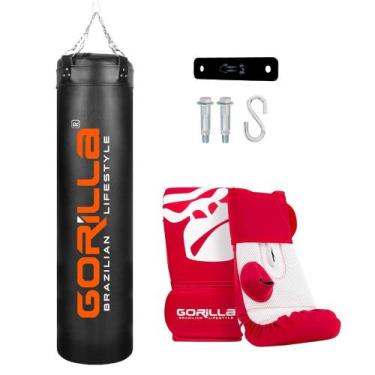 Imagem de Saco De Pancada Profissional Grande 160 cm Luva Bate Saco Adulto Pro S