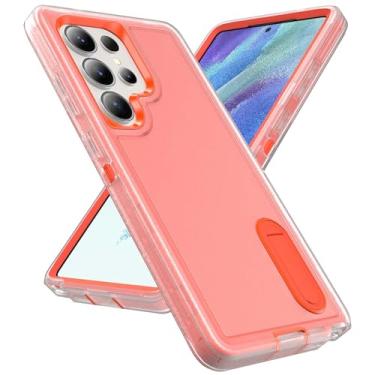 Imagem de Lunivop Capa compatível com Samsung Galaxy S25 Ultra de 6,86 polegadas 2025 com suporte integrado capa de proteção de grau militar resistente de corpo inteiro para Samsung S25 Ultra capa de telefone