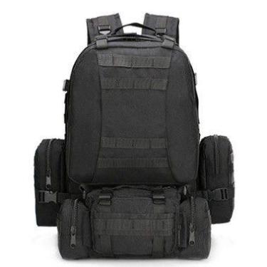 Imagem de Mochila tática Camping Viagem Grande Modular Defender 60L - NoBrand, P