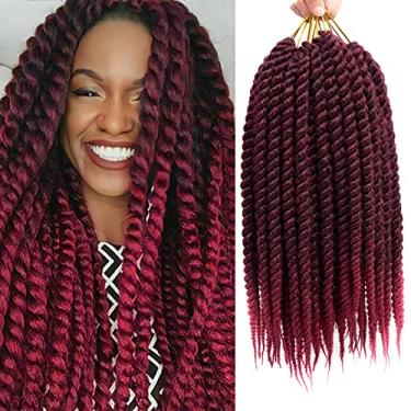 Imagem de Cabelo de crochê Havana Twist 6 pacotes com tranças de crochê de 55,88 cm, cabelo de crochê Senegalês torcido Jumbo Havana Twist Crochê (T1B/BG)
