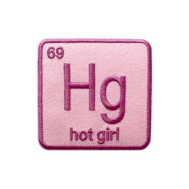 Imagem de AKIKOPATCH Adesivos HG 69 Hot Girly, tamanho 7,6 cm, adesivos femininos para roupas, mochilas, chapéus, jeans, bolsas, Pinky Sassy, patches bordados na moda, adesivos de tecido para cowgirl, presente