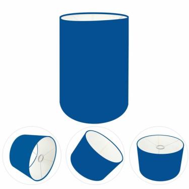 Imagem de Cúpula Abajur Cilíndrica Cp-8004 Ø15x25cm Azul Marinho