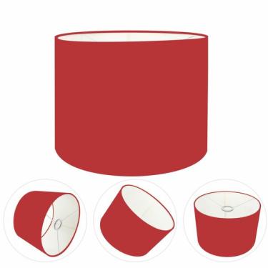 Imagem de Cúpula Abajur Cilíndrica Cp-8015 Ø35x25cm Bordô