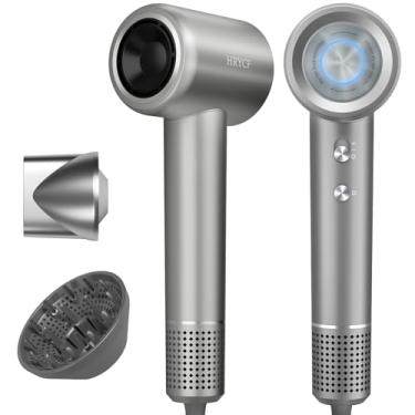 Imagem de HRYCF Secador De Cabelo Alta Velocidade ｜ Do Ar Nível Profissional Salão, Cuidado Com O Íons Negativos Design Silencioso Adequado Para Cabelos Grossos/Modelagem Bico E Difusor, Vida Útil Motor Dupla