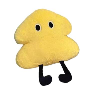 Imagem de Wswqop Travesseiro de Pelúcia em Forma de árvore, Ornamento Confortável, Presente de Ano Novo, Decoração de Festa de Natal, Almofada Traseira para Cama, Amarelo, Tamanho real