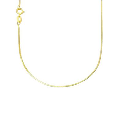 Imagem de Cordão Masculino Fino 60cm Rabo de Rato 1mm Banhado a Ouro 24k Corrente Dourada Moderna Exclusiva