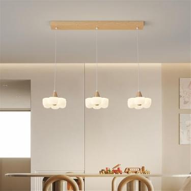 Imagem de OUFULA Nórdico Moderno Restaurante Pendente Lâmpada LED Moda Arte Bar Balcão Quarto Estudo Quarto Infantil Café Escada Decoração Luz (B B 3 luzes)