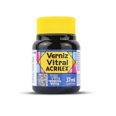 Imagem de Verniz Vitral Acrilex - Azul da Prussia 580 - 37ml Perfeito para Copos Garrafas Vasos e Outras Perfeito para Copos Garrafas Vasos e Outras Ele Transforma Suas Peças Em Verdadeiras Obras De Arte, Simulando O Efeito Encantador Dos Vitrais