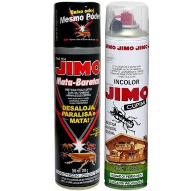 Imagem de KIT 1 INSETICIDA SPRAY MATA BARATAS 300ml e 1 SPRAY MATA CUPIM E FORMI