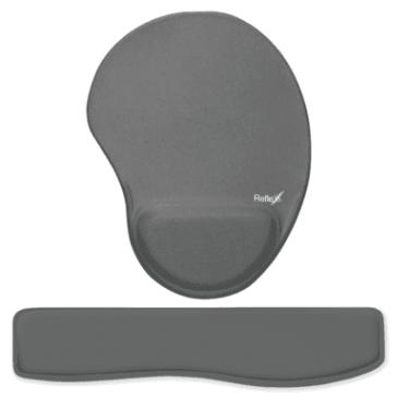 Imagem de Kit  Reflex Ergonômico, Mouse Pad e Apoio De Pulso Para Teclado, Cinza