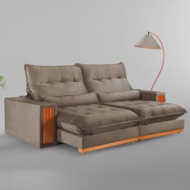 Imagem de Sofá Retrátil e Reclinável 4 Lugares 290cm Santorini - Kasacomigo Esto