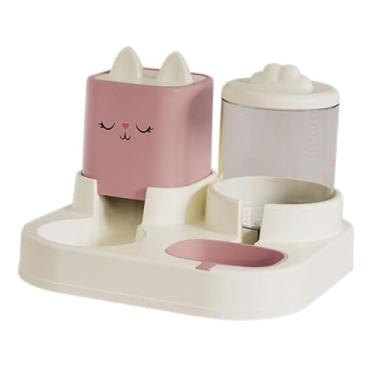 Imagem de MFMEXUL Alimentador E Bebedouro Automático para Gatos, Tigela Removível com Dispensador de água para Uso Interno E para Coelhos