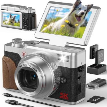 Imagem de Câmera digital G-Anica 64MP 5K 18X Zoom UHD com cartão SD de 32GB