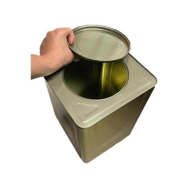 Imagem de Lata Vazia 18l Artesanato Alimento Carne Banha Tintas B.Agua - Parafut