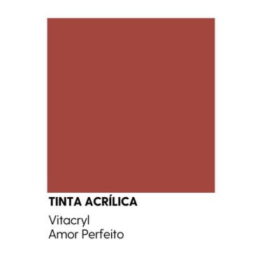 Imagem de Tinta Fosca Premium Vermelhos - Vitacryl, Amor Perfeito, 3,6 lts